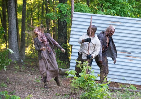 morgan fights walkers