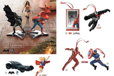 superhero 2016 ornaments