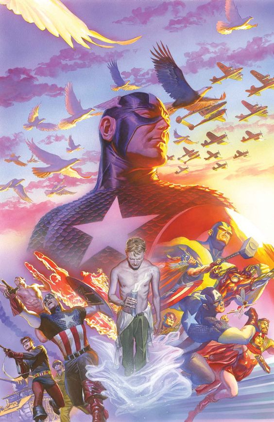 Alex Ross Captain America art