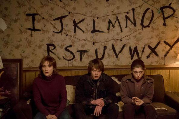 Joyce Byers and Company in Stranger Things