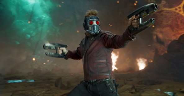 Star Lord blazing guns