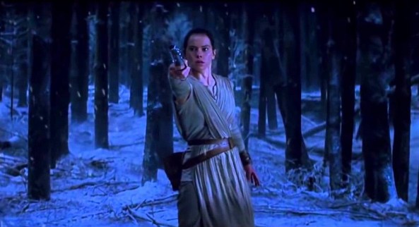 Rey claims lightsaber